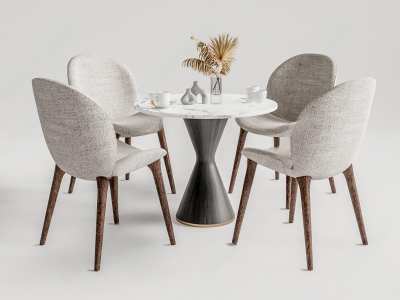 现代洽谈桌椅3D模型下载